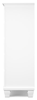 Fortman Twin Panel Storage Bed with Dresser and Chest in White from Ashley Furniture - Luna Furniture