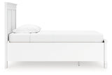 Fortman Twin Panel Storage Bed with Dresser and Chest in White from Ashley Furniture - Luna Furniture