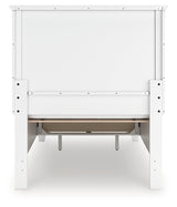 Fortman Twin Panel Storage Bed with Dresser and Chest in White from Ashley Furniture - Luna Furniture