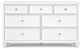 Fortman Twin Panel Storage Bed with Dresser in White from Ashley - Luna Furniture