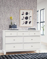 Fortman White King Panel Bed, Dresser and 2 Nightstands from Ashley - Luna Furniture