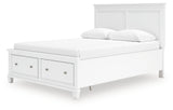 Fortman White Queen Panel Storage Bed from Ashley - Luna Furniture