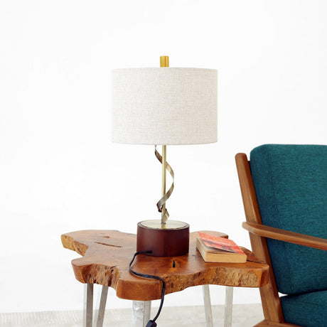 Foundry Twisted Metal Table Lamp from Ashcroft Furniture - Luna Furniture