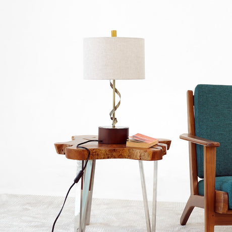 Foundry Twisted Metal Table Lamp from Ashcroft Furniture - Luna Furniture