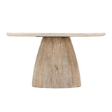 Palm Springs 36" Coffee Table with White Marble and Whitewash Modern Base from Home Trends & Design - Luna Furniture