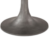 Palm Springs 48" Round Dining Table with Brown Lajaria Marble and Silver Base from Home Trends & Design - Luna Furniture