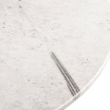 Palm Springs 48" Round Dining Table with White Marble and Silver Base from Home Trends & Design - Luna Furniture