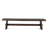 Piedmont 79" Bench in Coffee Bean from Home Trends & Design - Luna Furniture
