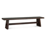 Piedmont 79" Bench in Coffee Bean from Home Trends & Design - Luna Furniture