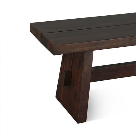 Piedmont 79" Bench in Coffee Bean from Home Trends & Design - Luna Furniture