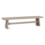 Piedmont 79" Bench in Matte Driftwood from Home Trends & Design - Luna Furniture