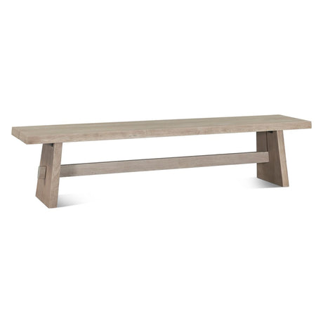 Piedmont 79" Bench in Matte Driftwood from Home Trends & Design - Luna Furniture