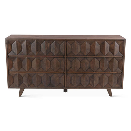Palermo 70" Dresser in Royal Brown from Home Trends & Design - Luna Furniture