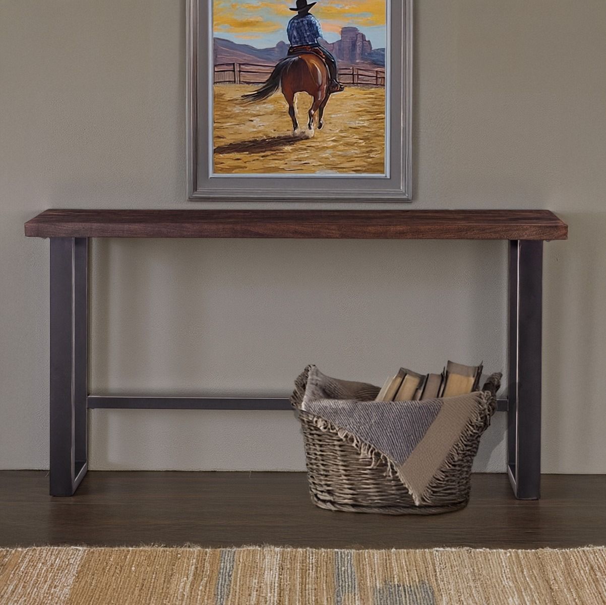 Paso Robles 70" Sofa Back Console Table in Tawny Brown from Home Trends & Design - Luna Furniture