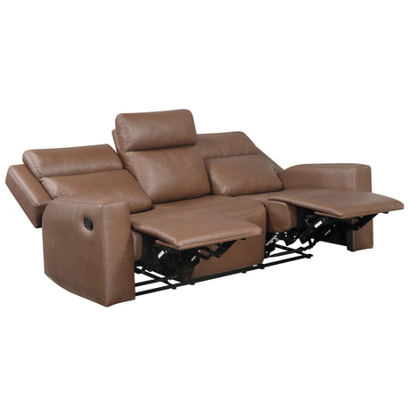 Barron Brown Manual Reclining Sofa from Steve Silver - Luna Furniture