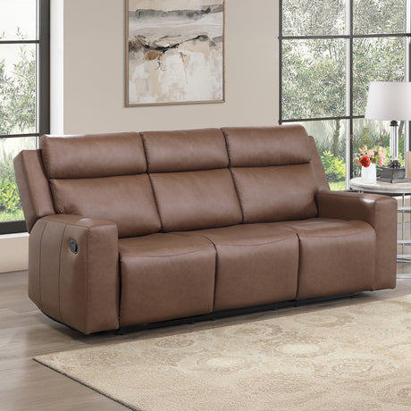 Barron Brown Manual Reclining Sofa from Steve Silver - Luna Furniture