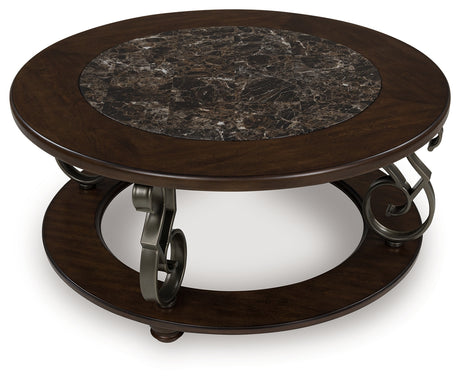 Frallyn Dark Brown Coffee Table from Ashley - Luna Furniture