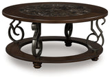 Frallyn Dark Brown Coffee Table from Ashley - Luna Furniture