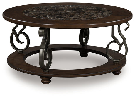 Frallyn Dark Brown Coffee Table from Ashley - Luna Furniture