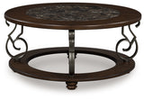 Frallyn Dark Brown Coffee Table from Ashley - Luna Furniture