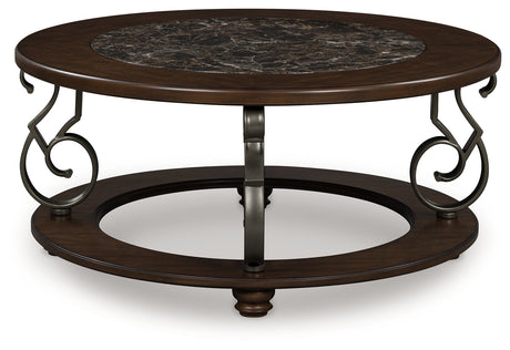 Frallyn Dark Brown Coffee Table from Ashley - Luna Furniture