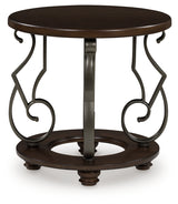 Frallyn Dark Brown End Table from Ashley - Luna Furniture