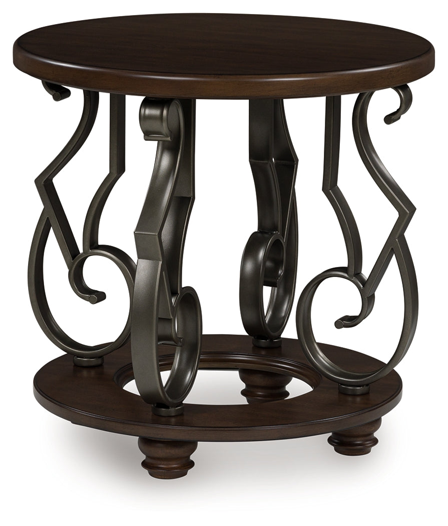 Frallyn Dark Brown End Table from Ashley - Luna Furniture