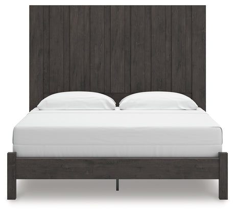 Fraluna Charcoal King Panel Bed from Ashley - Luna Furniture