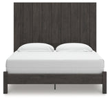 Fraluna King Panel Bed with Dresser and Nightstand in Charcoal from Ashley - Luna Furniture