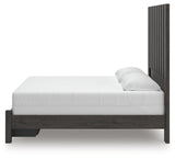 Fraluna King Panel Storage Bed with Dresser and Nightstand in Charcoal from Ashley - Luna Furniture