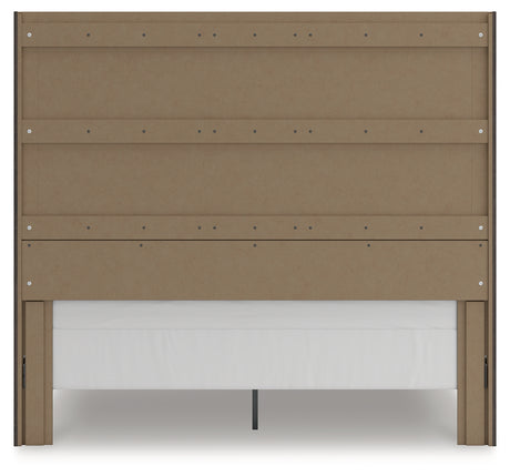 Fraluna King Panel Storage Bed with Dresser in Charcoal from Ashley - Luna Furniture