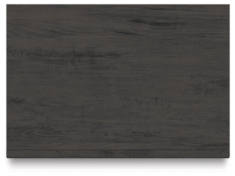 Fraluna King Panel Storage Bed with Mirrored Dresser, Chest and 2 Nightstands in Charcoal from Ashley - Luna Furniture