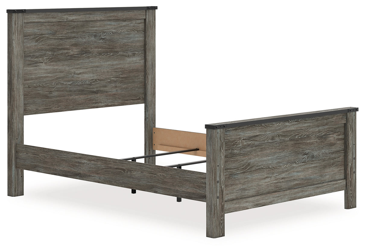 Frandern Black/Gray Full Panel Bed from Ashley - Luna Furniture