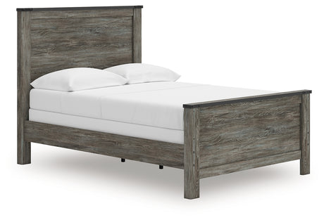 Frandern Black/Gray Full Panel Bed from Ashley - Luna Furniture