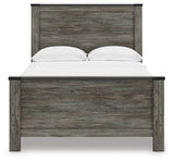 Frandern Black/Gray Full Panel Bed from Ashley - Luna Furniture