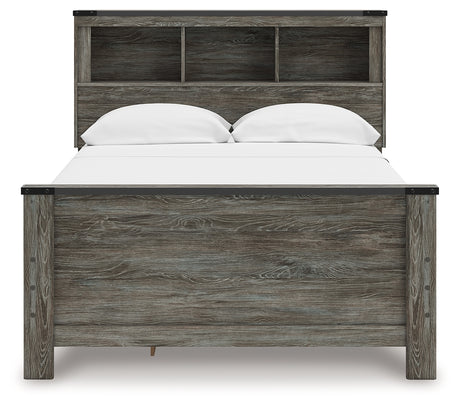 Frandern Full Bookcase Bed with Storage, Dresser and Mirror from Ashley - Luna Furniture