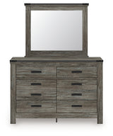 Frandern Full Bookcase Panel Bed with Storage, Dresser, Mirror and Chest from Ashley - Luna Furniture