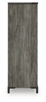 Frandern Full Bookcase Panel Bed with Storage, Dresser, Mirror and Chest from Ashley - Luna Furniture