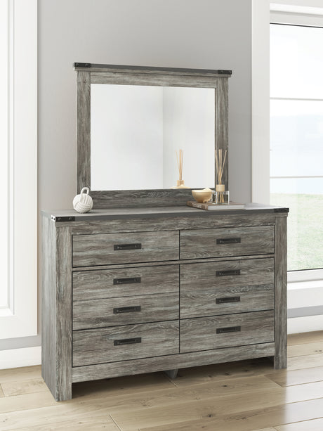 Frandern Full Bookcase Panel Bed with Storage, Dresser, Mirror and Chest from Ashley - Luna Furniture
