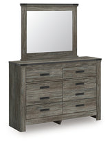 Frandern Full Bookcase Panel Bed with Storage, Dresser, Mirror and Chest from Ashley - Luna Furniture