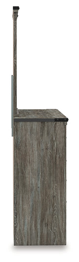 Frandern Full Bookcase Panel Bed with Storage, Dresser, Mirror and Chest from Ashley - Luna Furniture