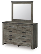 Frandern Full Bookcase Panel Bed with Storage, Dresser, Mirror and Chest from Ashley - Luna Furniture