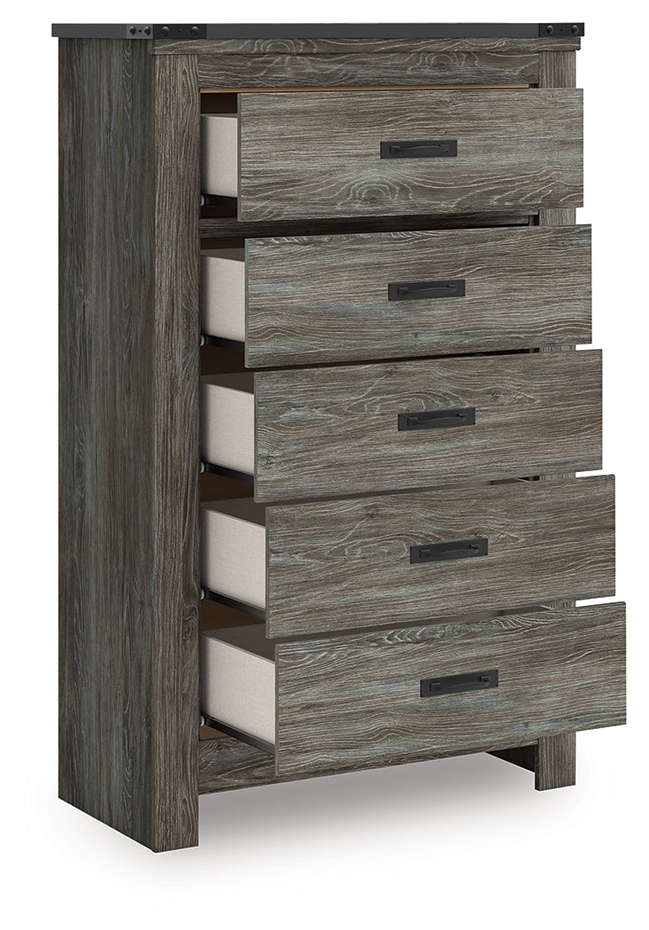 Frandern Gray Chest of Drawers from Ashley - Luna Furniture