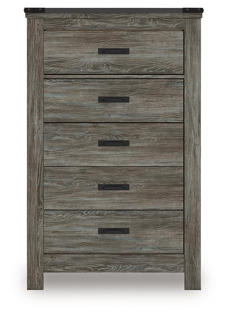 Frandern Gray Chest of Drawers from Ashley - Luna Furniture