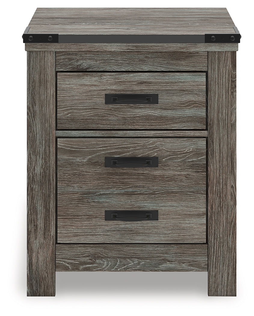 Frandern Gray Nightstand from Ashley - Luna Furniture