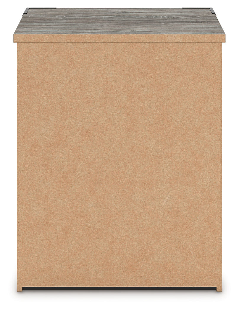 Frandern Gray Nightstand from Ashley - Luna Furniture