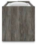 Frandern Gray Twin Loft Bed with Drawer Storage from Ashley - Luna Furniture