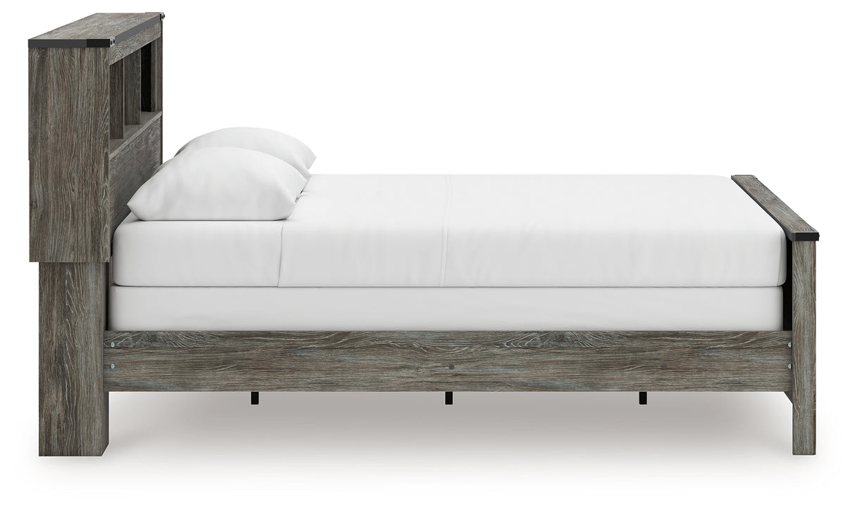 Frandern Queen Bookcase Bed, Dresser and Mirror from Ashley - Luna Furniture