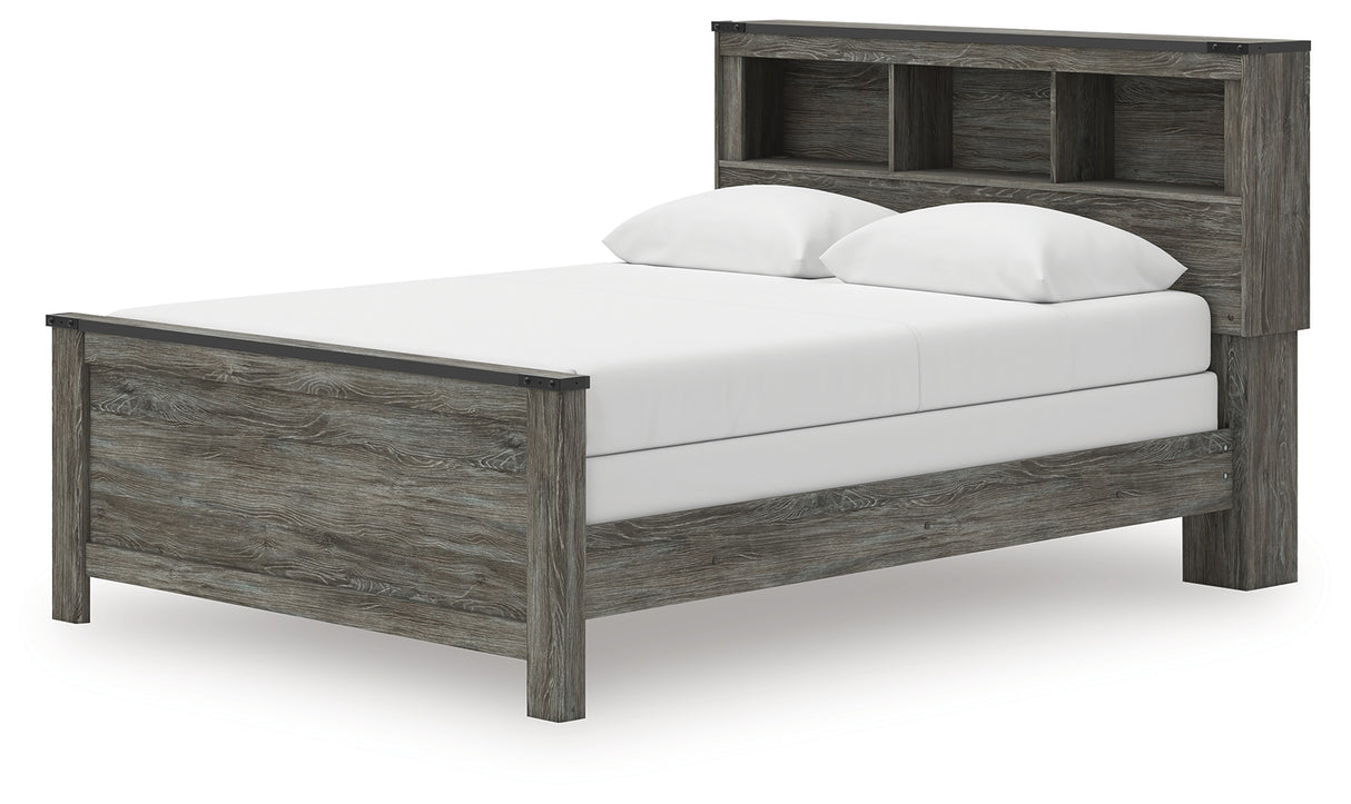 Frandern Queen Bookcase Bed, Dresser and Mirror from Ashley - Luna Furniture