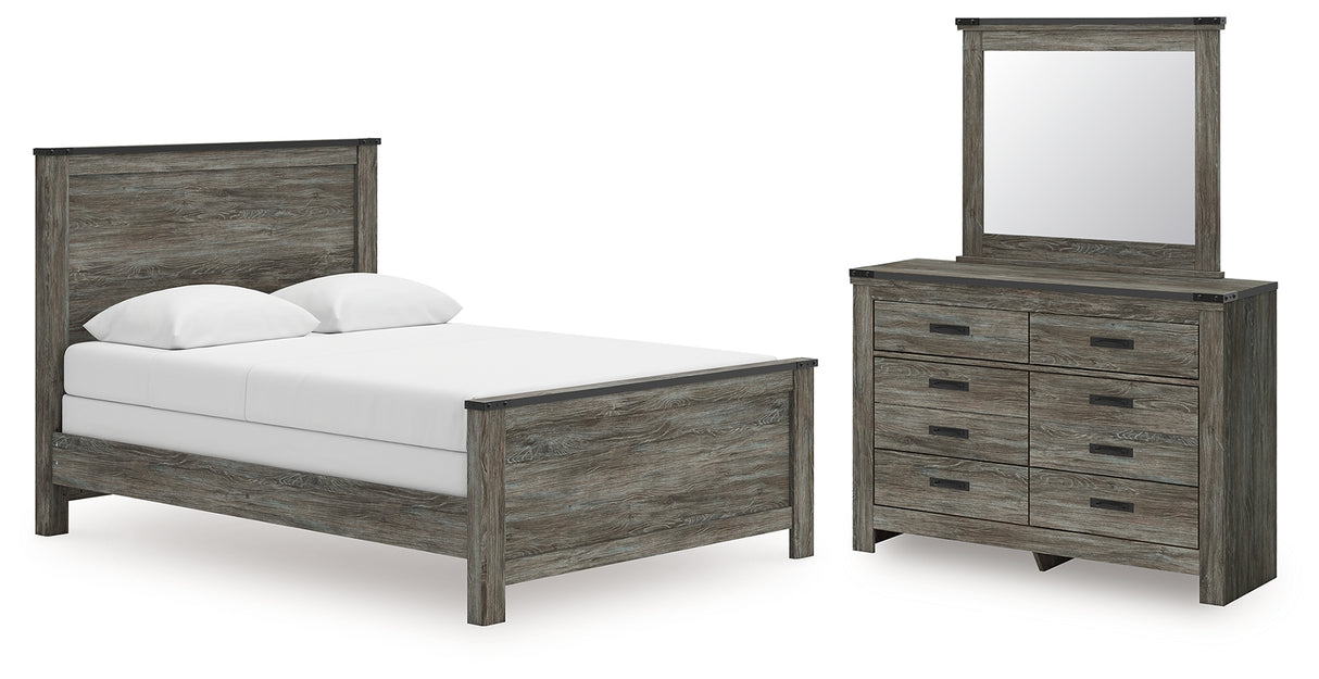 Frandern Queen Panel Bed, Dresser and Mirror from Ashley - Luna Furniture